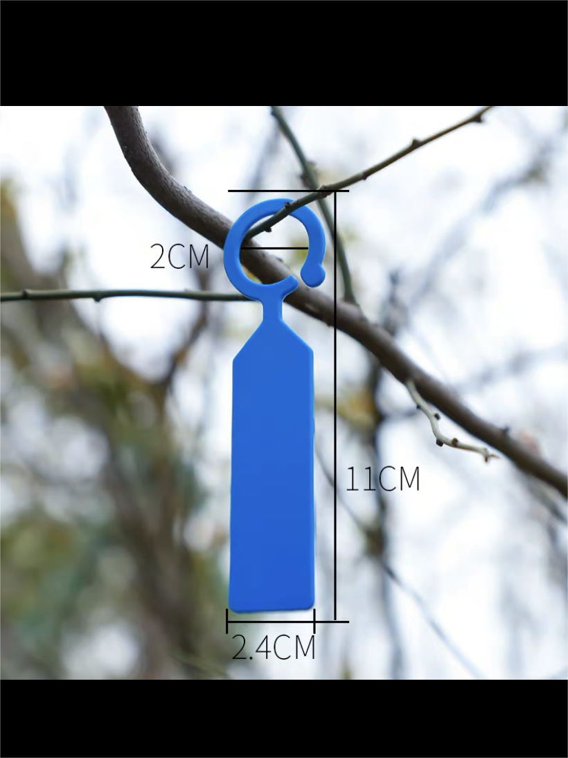 Etiquetas de plantas Loop Lock, para etiquetar árboles, arbustos y arbustos, 2,4*11 cm, 100 ps/paquete