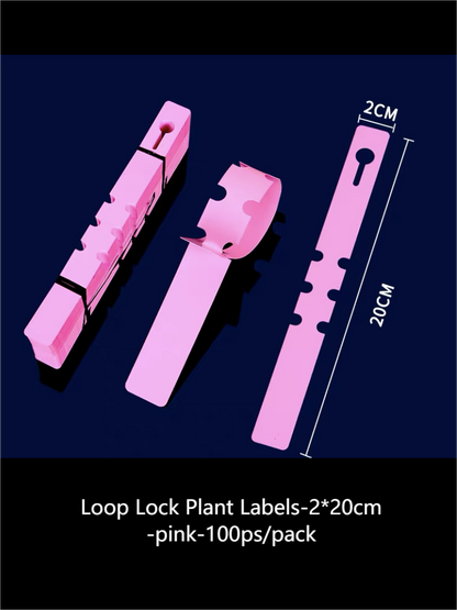 Etiquetas para plantas Loop Lock, 2*20 cm, para etiquetar árboles, arbustos y arbustos