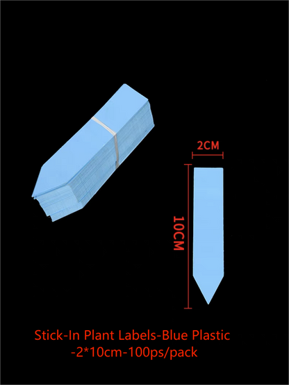 Etiquetas adhesivas para plantas, plástico, varios colores