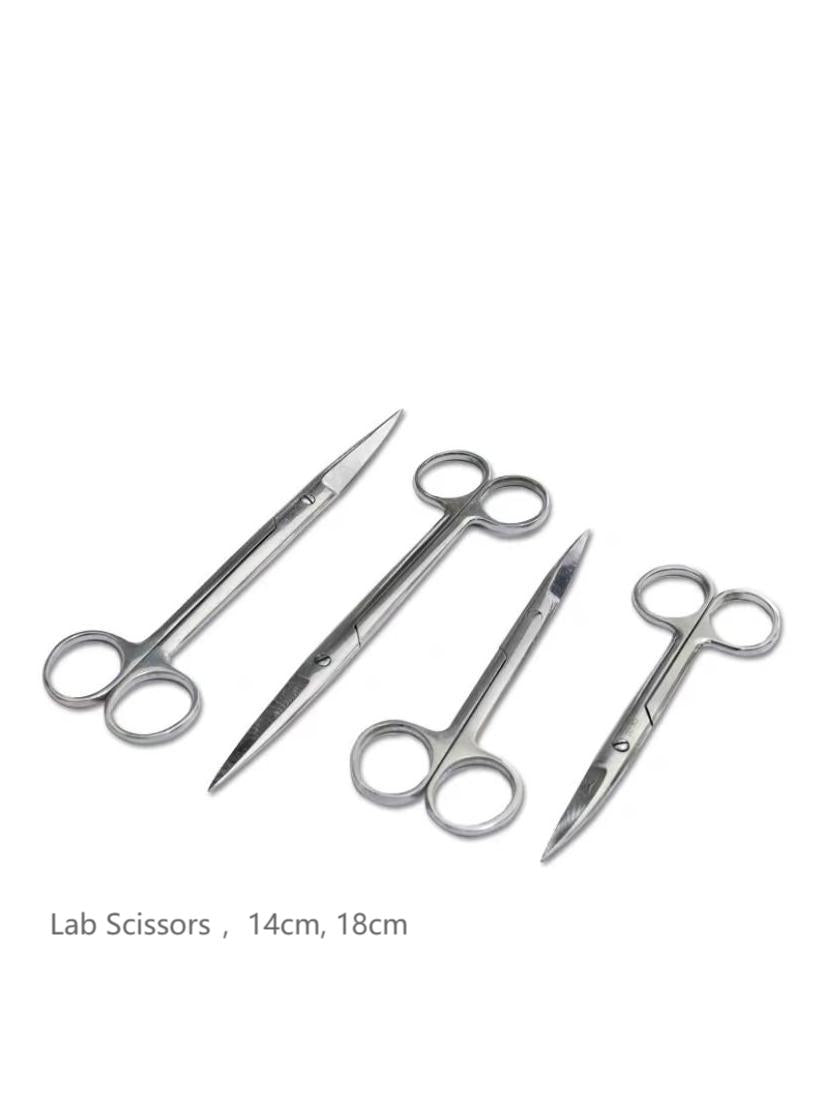 Straight Lab Scissors, 14cm/18cm