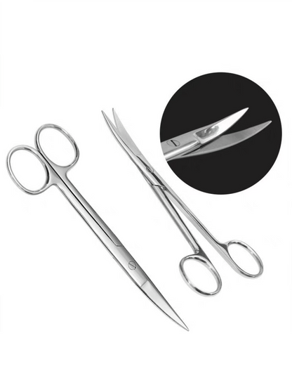 Curved Lab Scissors, 14cm/18cm