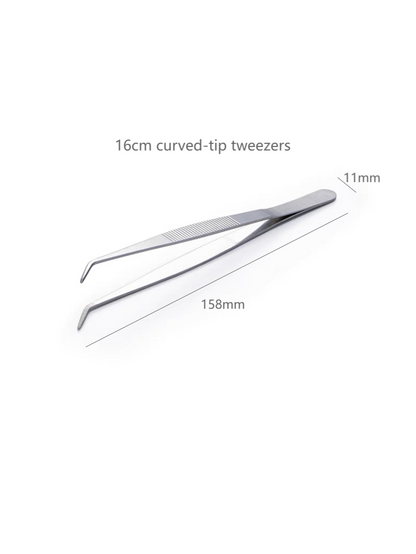 Curved-tip Pointed-tip Tweezer, Non-magnetic