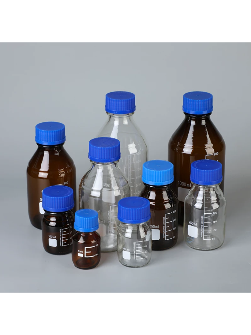 Blue Cap Reagent Bottles